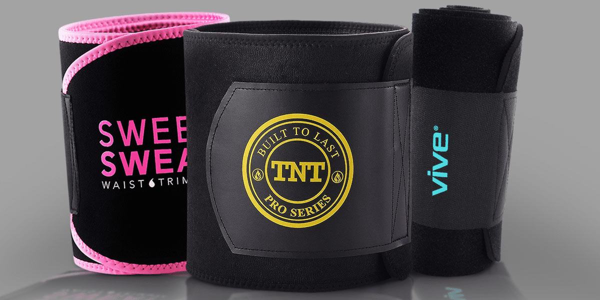 Best waist trimmers by Sports Research, TNT Pro Series and Vive