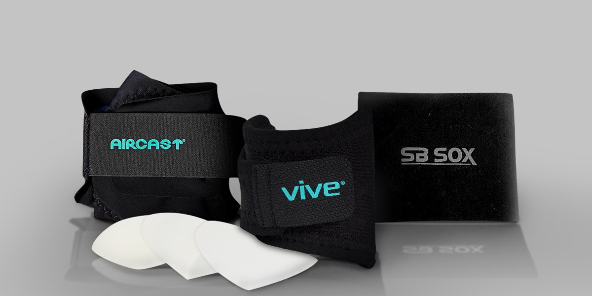 Arch support braces by Aircast, Vive and SB SOX