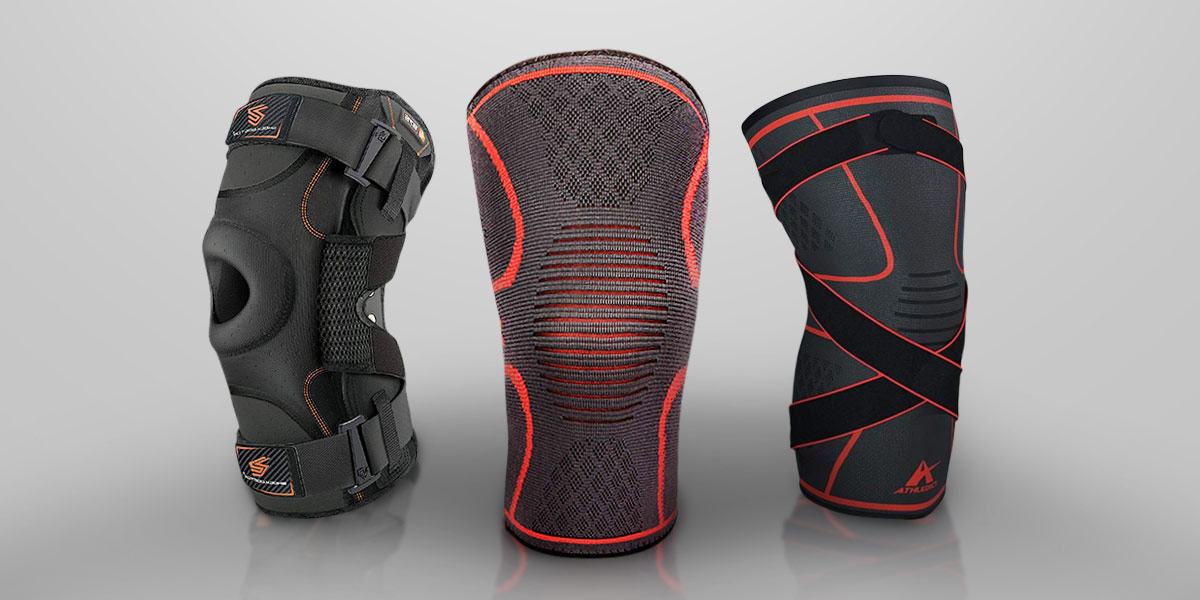 Knee braces for meniscus tears by Shock Doctor, Uflex and Athledict