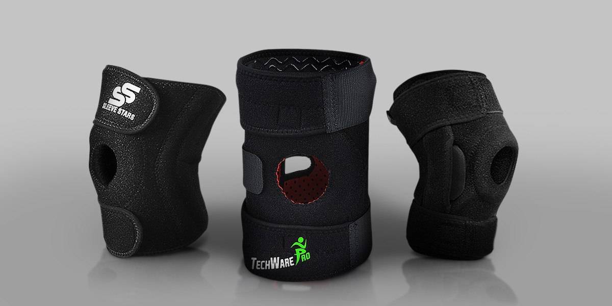 Knee braces for tendonitis by SLEEVE STARS,TechWare Pro and Vive