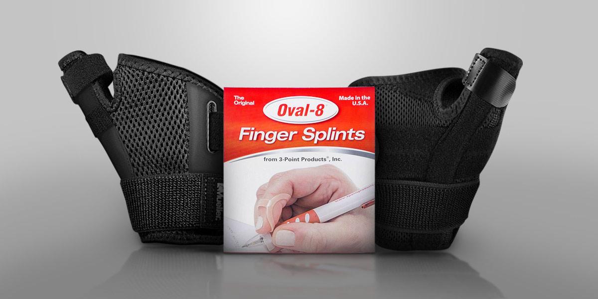 Trigger thumb splints by Mueller, 3-Point and Vive