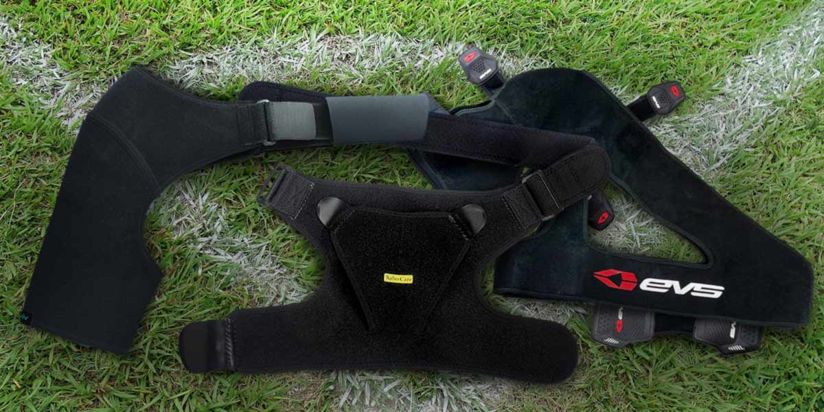 Shoulder braces for football by Vive, Babo Care and EVS Sports