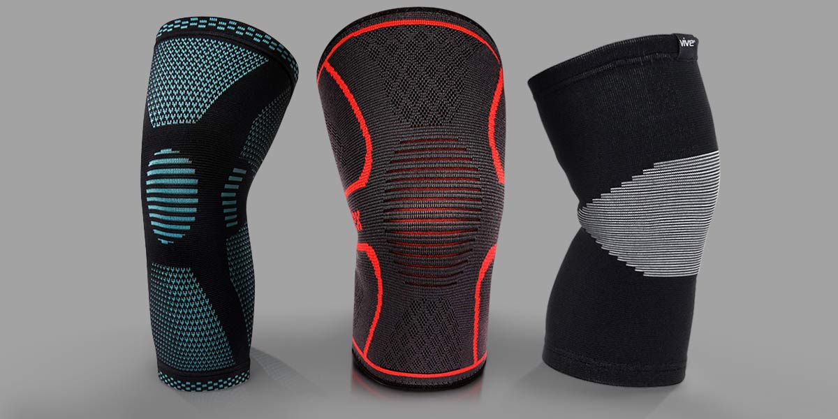 Compression knee sleeves by UFlex Athletics powerlix and vive